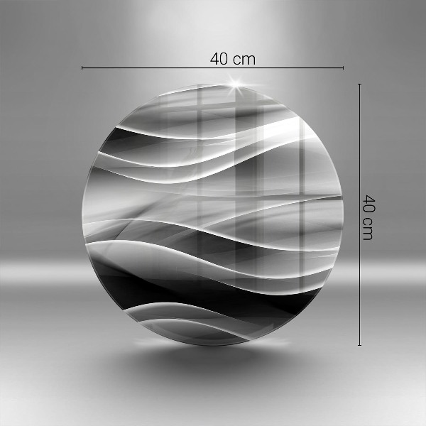 Posavaso de vidrio para velas funerarias Abstracción líneas suaves