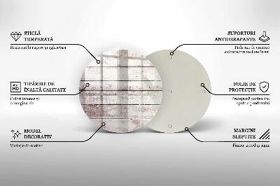 Posavaso de vidrio para velas Tablas de madera viejas