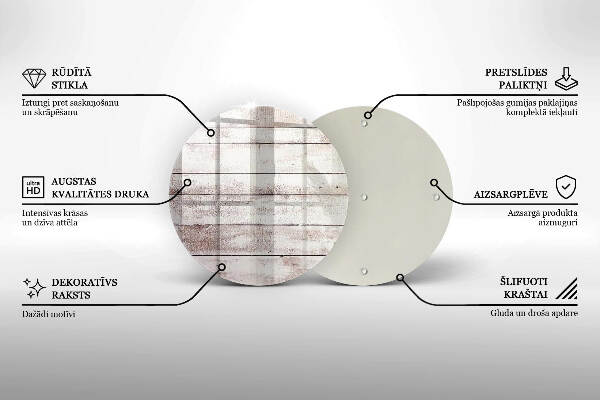 Posavaso de vidrio para velas Tablas de madera viejas