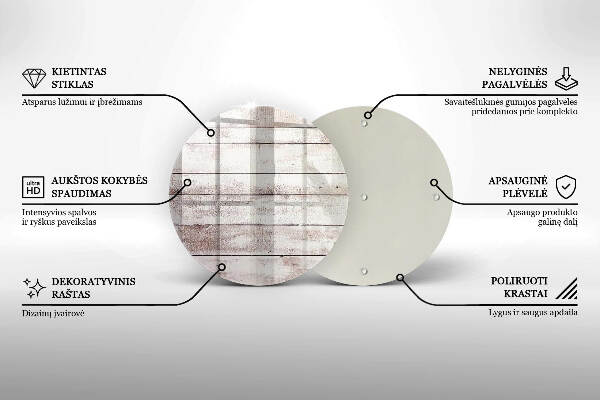 Posavaso de vidrio para velas Tablas de madera viejas