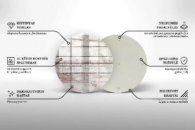 Posavaso de vidrio para velas Tablas de madera viejas