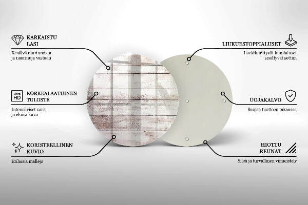 Posavaso de vidrio para velas Tablas de madera viejas