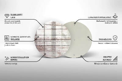 Posavaso de vidrio para velas Tablas de madera viejas