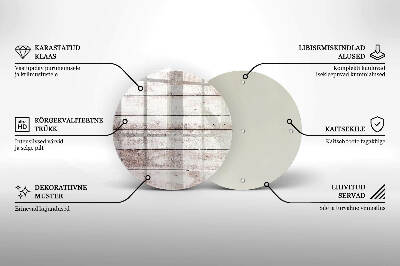 Posavaso de vidrio para velas Tablas de madera viejas