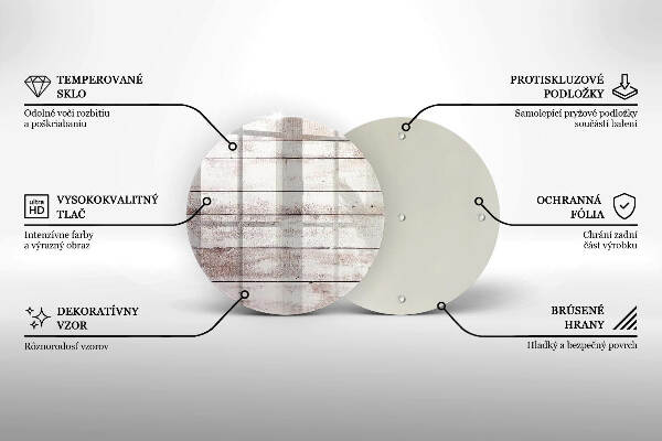 Posavaso de vidrio para velas Tablas de madera viejas
