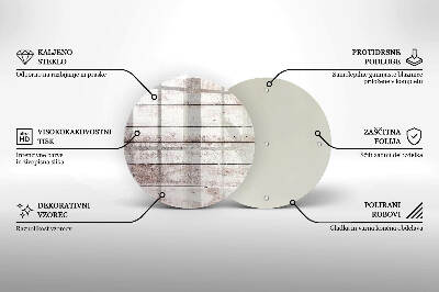 Posavaso de vidrio para velas Tablas de madera viejas