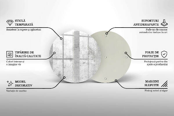 Posavaso de vidrio para velas funerarias Textura de hormigón
