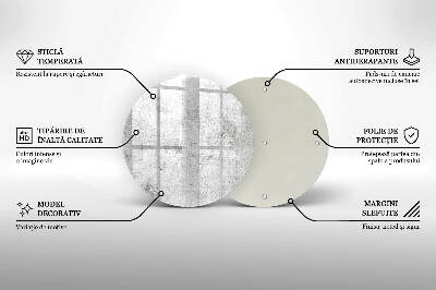 Posavaso de vidrio para velas funerarias Textura de hormigón