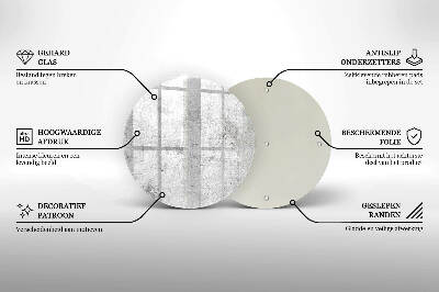 Posavaso de vidrio para velas funerarias Textura de hormigón