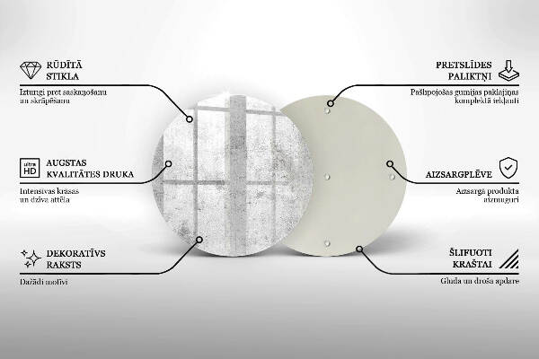 Posavaso de vidrio para velas funerarias Textura de hormigón