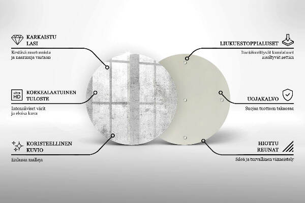 Posavaso de vidrio para velas funerarias Textura de hormigón