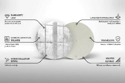 Posavaso de vidrio para velas funerarias Textura de hormigón