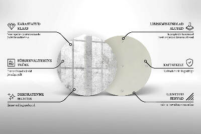 Posavaso de vidrio para velas funerarias Textura de hormigón