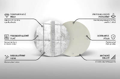 Posavaso de vidrio para velas funerarias Textura de hormigón
