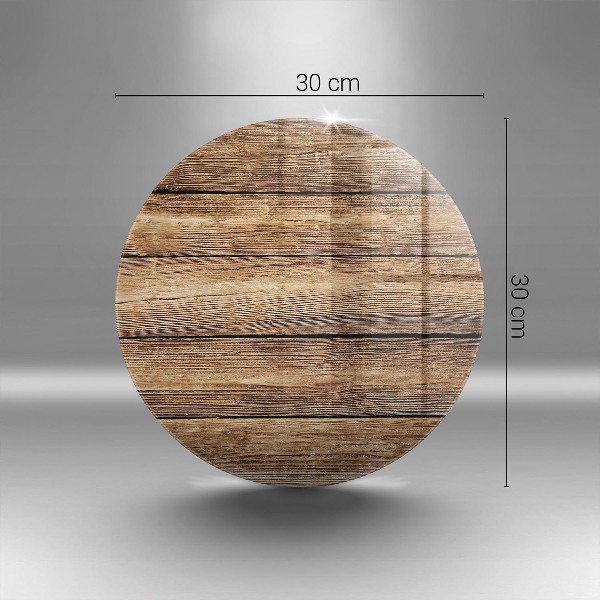 Posavaso de vidrio para velas funerarias Tableros con textura de madera