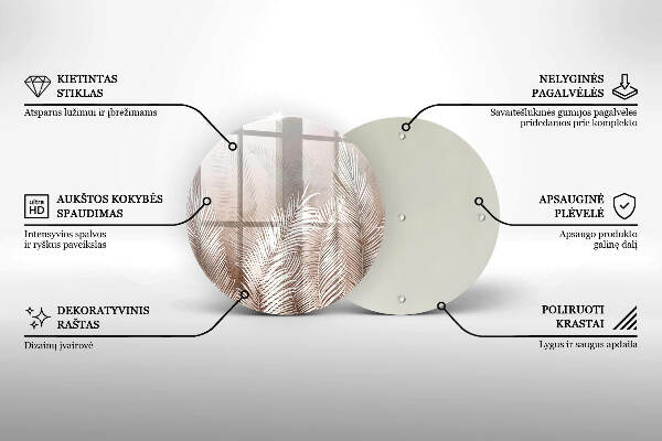 Posavaso de vidrio para velas funerarias Vegetación de follaje bohemio
