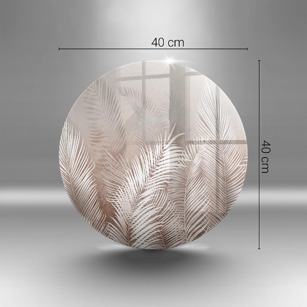 Posavaso de vidrio para velas funerarias Vegetación de follaje bohemio