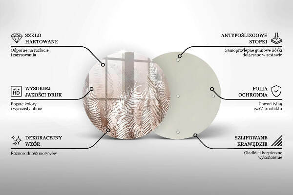 Posavaso de vidrio para velas funerarias Vegetación de follaje bohemio