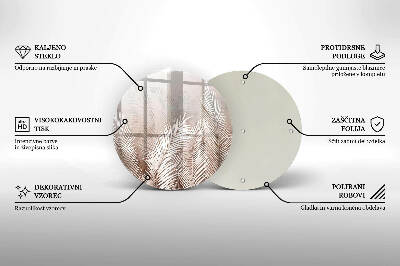 Posavaso de vidrio para velas funerarias Vegetación de follaje bohemio