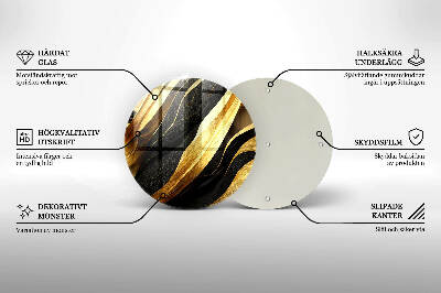 Posavaso de vidrio para velas Abstracción elegante