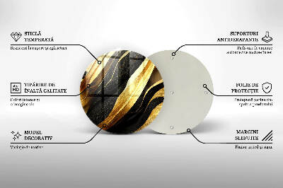 Posavaso de vidrio para velas Abstracción elegante