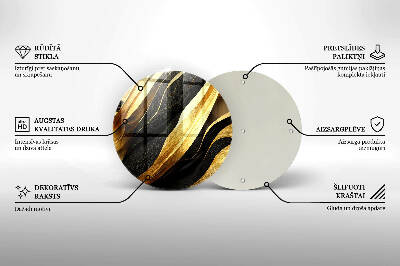 Posavaso de vidrio para velas Abstracción elegante