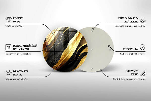 Posavaso de vidrio para velas Abstracción elegante