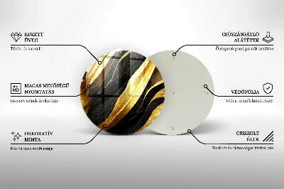 Posavaso de vidrio para velas Abstracción elegante