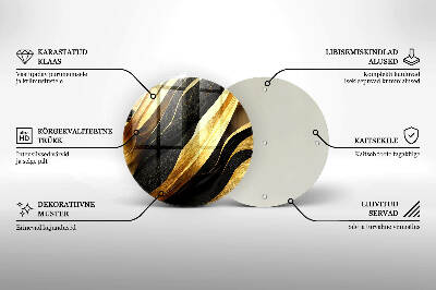 Posavaso de vidrio para velas Abstracción elegante