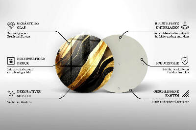 Posavaso de vidrio para velas Abstracción elegante