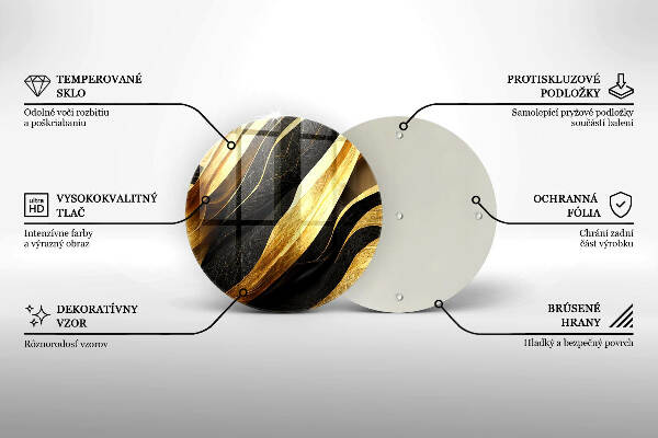 Posavaso de vidrio para velas Abstracción elegante