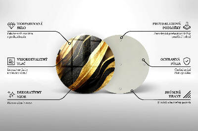 Posavaso de vidrio para velas Abstracción elegante