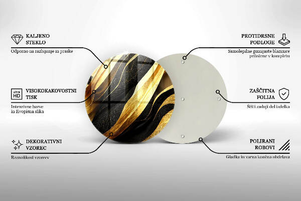 Posavaso de vidrio para velas Abstracción elegante