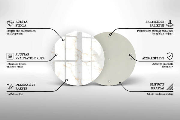 Posavaso de vidrio para velas funerarias Elegante piedra de mármol