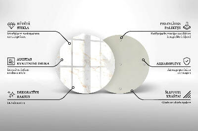 Posavaso de vidrio para velas funerarias Elegante piedra de mármol