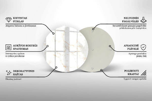 Posavaso de vidrio para velas funerarias Elegante piedra de mármol