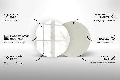 Posavaso de vidrio para velas funerarias Elegante piedra de mármol