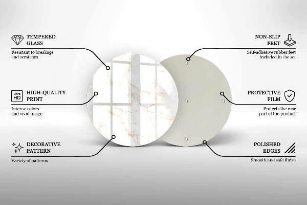 Posavaso de vidrio para velas funerarias Elegante piedra de mármol