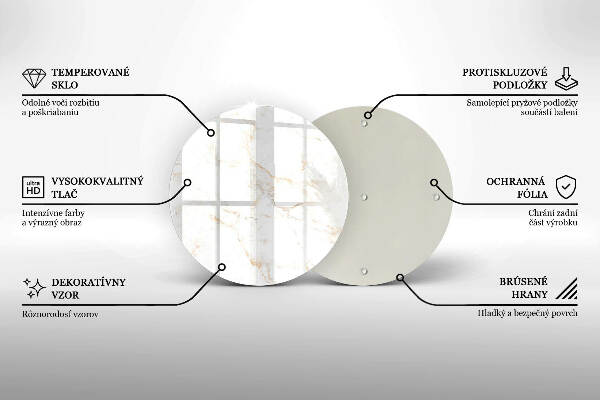 Posavaso de vidrio para velas funerarias Elegante piedra de mármol