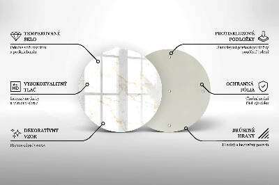 Posavaso de vidrio para velas funerarias Elegante piedra de mármol
