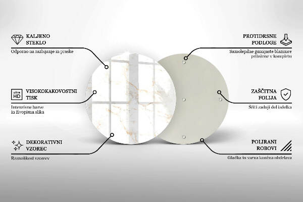 Posavaso de vidrio para velas funerarias Elegante piedra de mármol