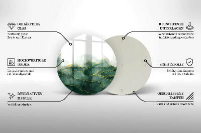 Posavaso de vidrio para velas Naturaleza abstracta