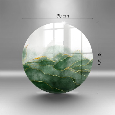 Posavaso de vidrio para velas Naturaleza abstracta