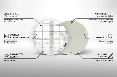 Posavaso de vidrio para velas funerarias Tablas y hojas viejas