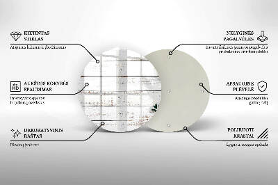 Posavaso de vidrio para velas funerarias Tablas y hojas viejas