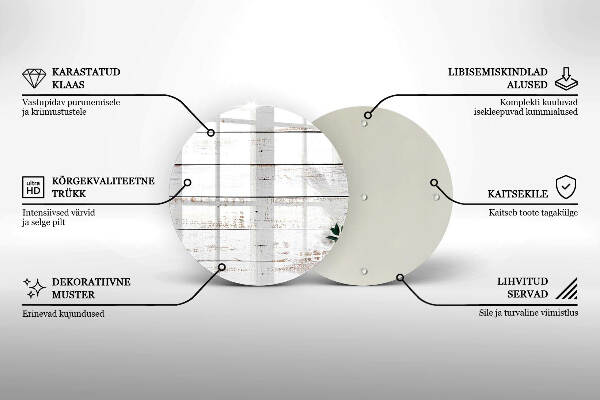 Posavaso de vidrio para velas funerarias Tablas y hojas viejas