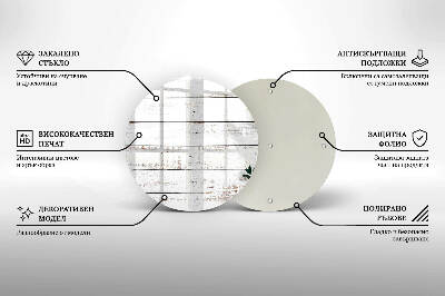 Posavaso de vidrio para velas funerarias Tablas y hojas viejas