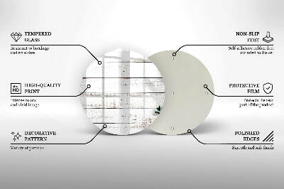 Posavaso de vidrio para velas funerarias Tablas y hojas viejas
