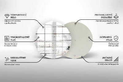 Podstawka na znicz Stare deski i liście