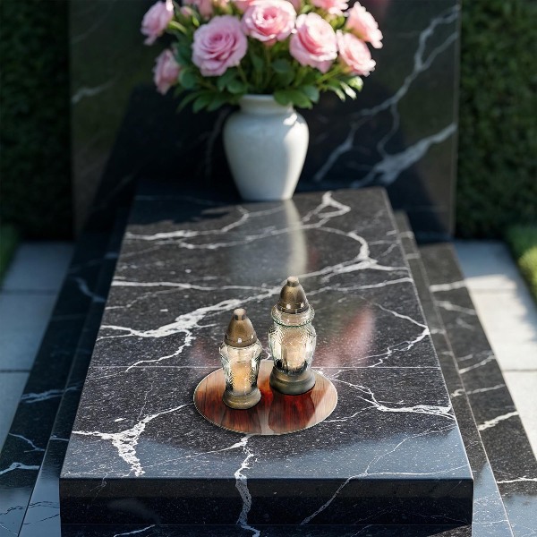 Posavaso de vidrio para velas Tablas de madera